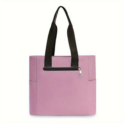 1pc of Women's Fashionable Nylon Handbag - Durable, with a Multi-pocket Design, Equipped with a Zipper Closure, and It Is Very Suitable for Shopping, Working and Daily Travel.