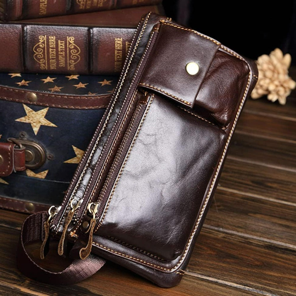 Waist Bag – Genuine Leather, Genuine Leather Waist Vintage Crazy | Bag Vero – detail view 17