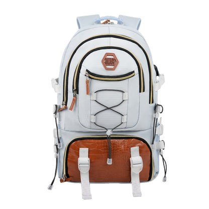 Chic Travel Backpack Suitable for Both Genders - Ideal for Work Commutes And Leisure Journeys, Featuring a USB Charging Port for Convenient Use While Traveling