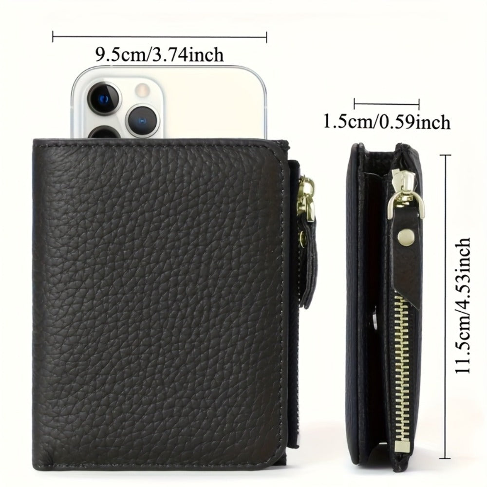 Technology That Blocks RFID Signals - Features a Zipper Closure, Slots for Cards, And a Pocket for Cash - Provides Anti-Skimming Security for Both Men And Women - Suitable for Daily Use And Special Events, Compact Wallet, Travel Accessory