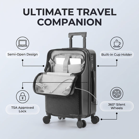 20 Inch Luggage, Big Capacity Travel Function Boarding Case, Luggage with Password Lock, Suitable for Daily Use As a Neutral Bag Big Capacity Suitcase