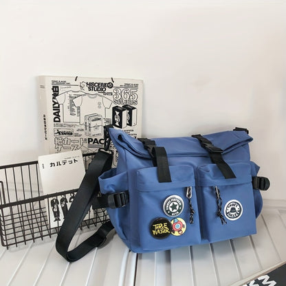 Japanese Ins Men's And Women's Shoulder Bags, Trendy And Fashionable Couple Messenger Bags, Simple And Versatile Crossbody Bags