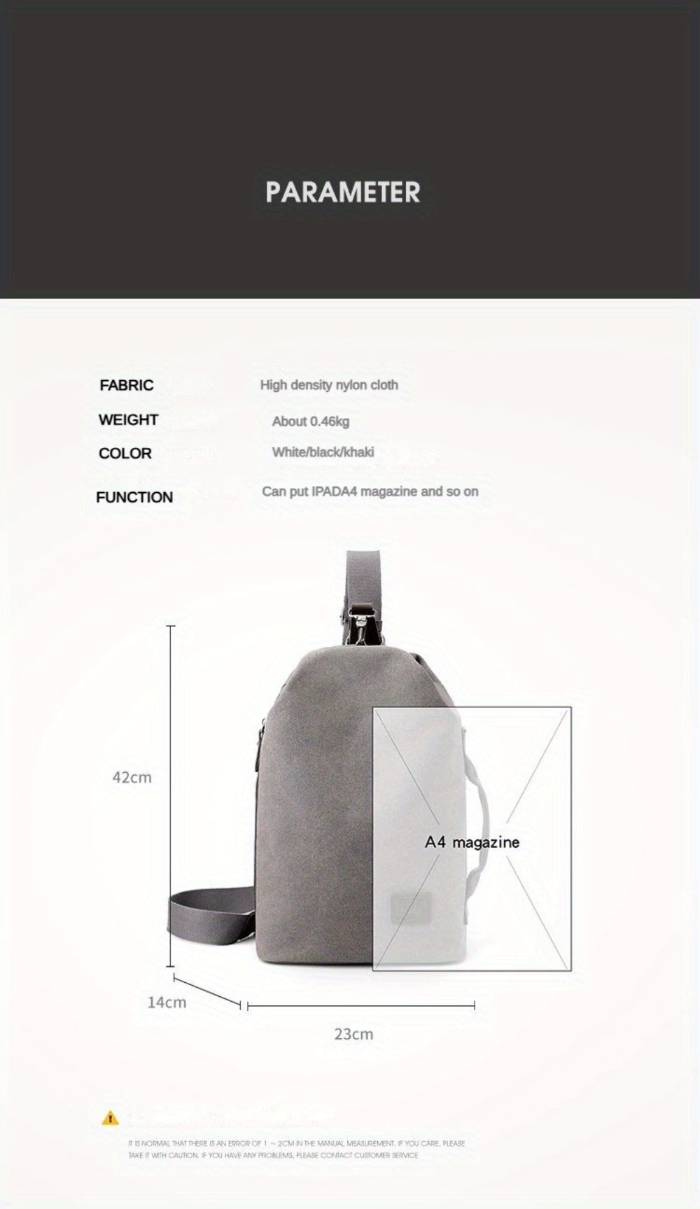 Canvas Shoulder Bag Handheld Fashion Men'S Shoulder Bag Motorcycle Bag Large Capacity Quality Men'S Bag Local Shipping 48 Hours Shipping