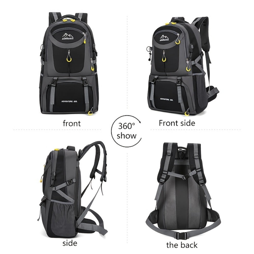 Travel Backpack – 60L, Large Capacity, Waterproof, for Travel & Work | Bag Vero – detail view 17