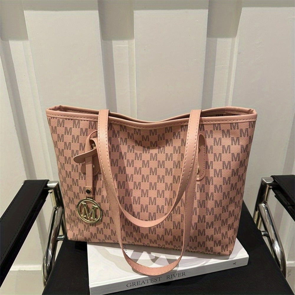Tote Bag for Women – Large Capacity, Checkered Large Capacity Retro Plaid | Bag Vero – detail view 26