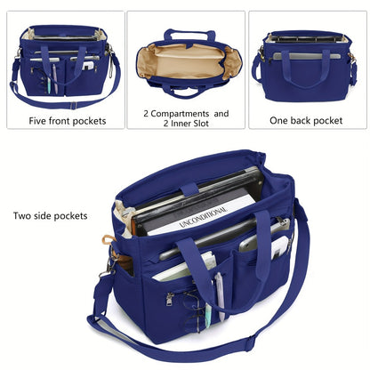 Laptop Bag – 2 Piece, Canvas, for Travel & Work | Bag Vero – detail view 18