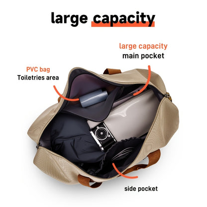 Travel Duffel Bag with Luggage Handle Strap, Multi-Purpose Gym Workout Bag for Men Women, Portable Weekender Bag for Business Trip