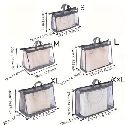 10pcs Portable Bag Dust Bag Household Wardrobe Hanging Transparent Bag Storage Bag Multi-Purpose Breathable Storage Bag