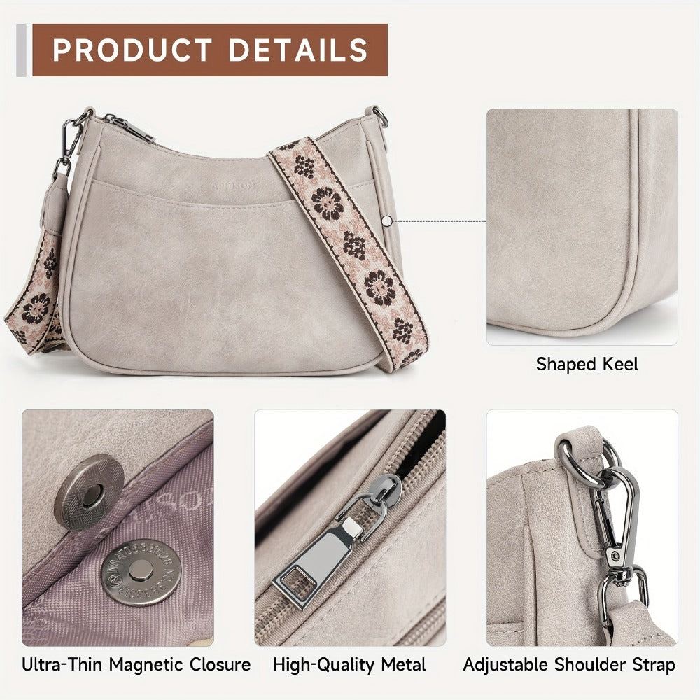 Crossbody Bag for Women – PU Leather, Adjustable Strap, for Everyday Use | Bag Vero – detail view 9