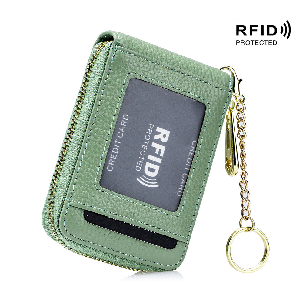 High-Quality Wallet with RFID Protection - Features a Secure Zip-Around Design And Several Compartments for Convenient Organization - Trendy Casual Style Suitable for Daily Use