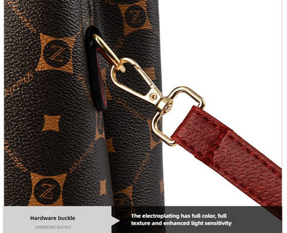 PU Fashionable Large Capacity Women's Handbag, High Quality Fabric, Durable, Can Be Carried As A Shoulder Bag or Messenger Bag, Suitable As A Gift.