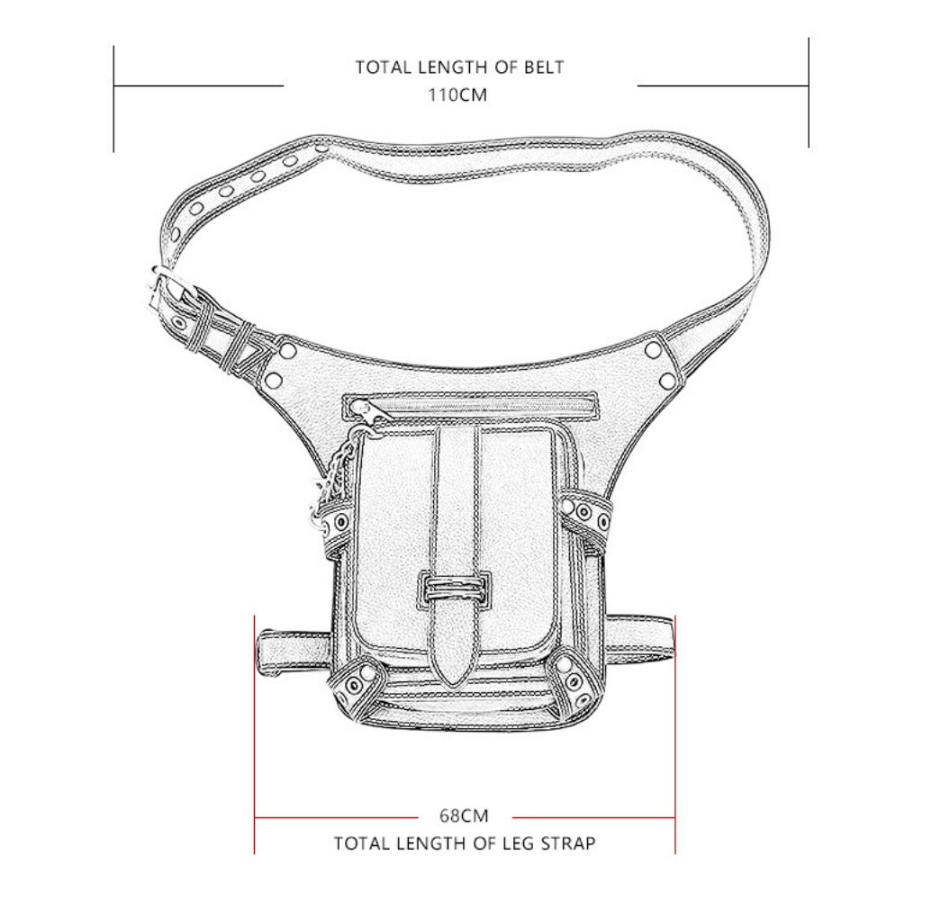 Waist Bag – Steampunk Vintage Waist Outdoor Phone | Bag Vero – detail view 9