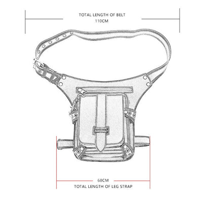 Waist Bag – Steampunk Vintage Waist Outdoor Phone | Bag Vero – detail view 9