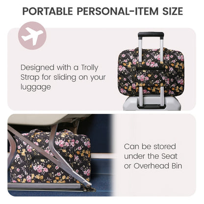 Travel Makeup Bag – Quilted, Trolley Sleeve, for Travel | Bag Vero – detail view 16