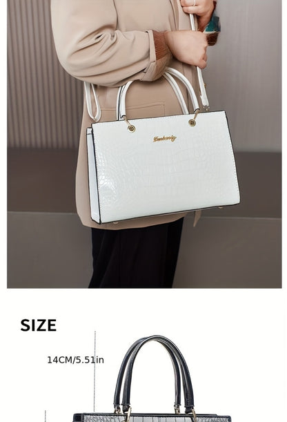 Women's Handbag 2025 New Korean Style Fashionable Textured Trendy Crossbody Shoulder Bag, Versatile and Simple Tote