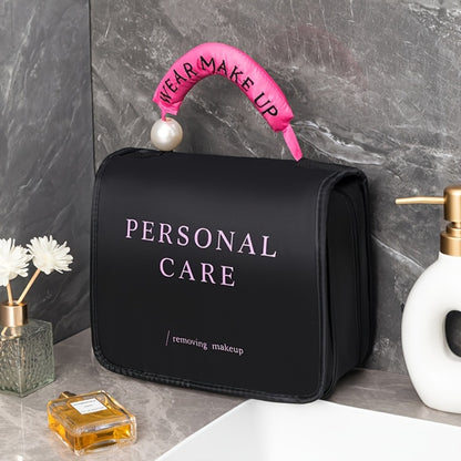 Travel Toiletry Bag - Large Hanging Toiletry Organizer - Waterproof Hygiene Bag with Hook for Toiletry, Makeup, Cosmetics