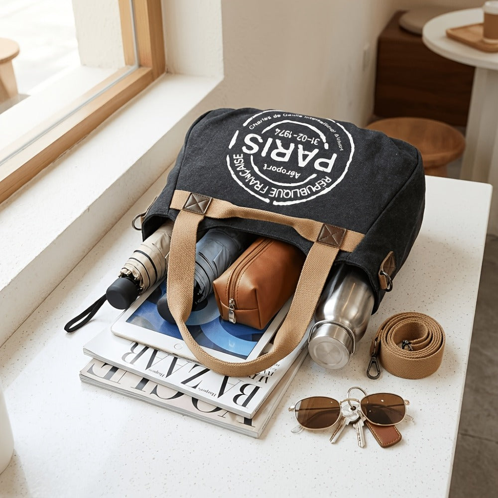 Women's Tote Bag with Zipper - Commuter, Office Crossbody Bag, High Quality Laptop Tote, Work Handbag