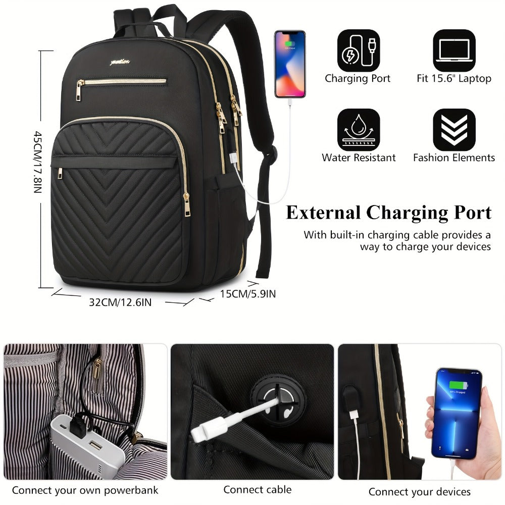 Laptop Backpack – Lightweight, for Travel & Work | Bag Vero – detail view 2