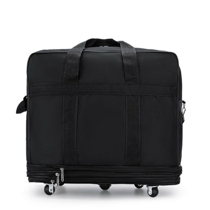 Large Expandable Wheeled Duffle Bag Foldable Rolling Travel Suitcase 32" 42"