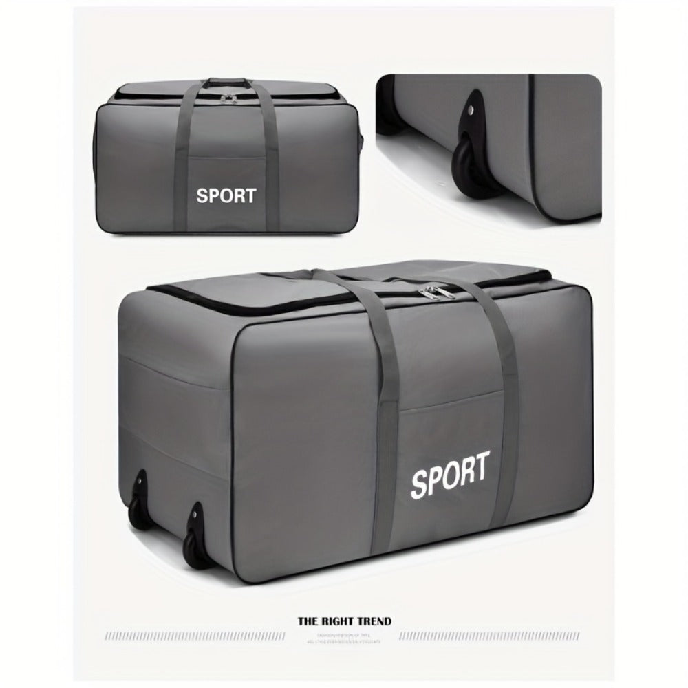 Foldable Wheeled Storage Bag, Travel Bag, Can Be Used for Travel And Studying Abroad to Pack Luggage, Luggage Bag Can Be Used for Moving Clothes And Blankets, Can Be Used for Travel And School
