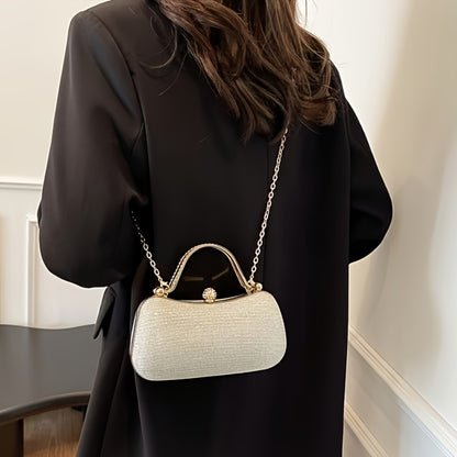 Elegant Dinner Handbag with Shining Beads - Evening Bag This Elegant Dinner Handbag Decorated with Shining Beads Is Perfect for Travel Photography. It Also Works Well As A Ladies' Banquet Handbag And Is Suitable for The Carnaval Music Festival.
