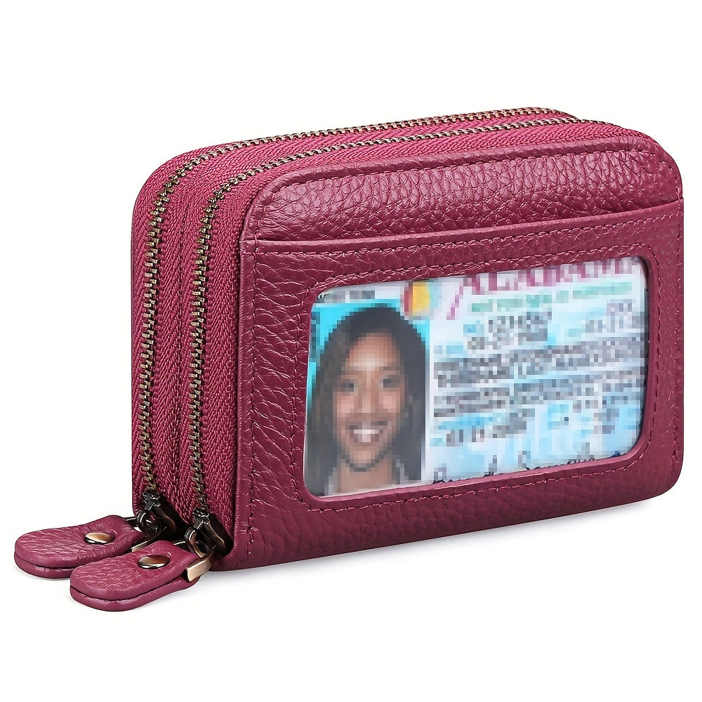 1pc, Women'S Wallet, RFID Blocking Purse, Classic Style 12-Card Slots, Coin Pockets & Cash Compartments, Elegant Gift
