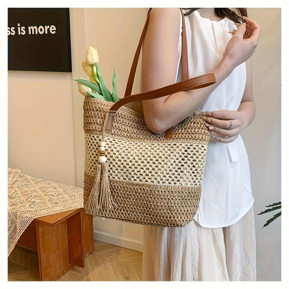 Crossbody Bag for Women – Straw, for Travel & Everyday Use | Bag Vero – detail view 7