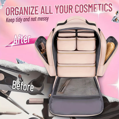 Travel Makeup Bag – for Travel, Multifunctional Makeup Case Removable Inner | Bag Vero – detail view 4
