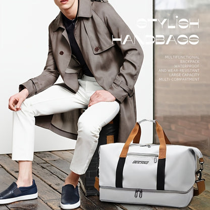 Spacious And Versatile Duffel Bag Suitable for The Gym, Travel, And Luggage, Made from Lightweight And Durable Nylon with Several Compartments, Perfect for Weekend Getaways And As a Roomy Gym Tote for Both Men And Women
