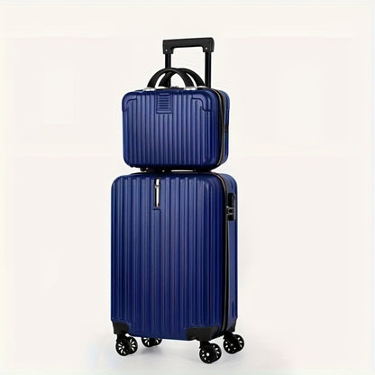 2pcs Set Trolley Case Hook (20"+ 14"), with Suitcase, Lightweight PC Abs Hardshell, TSA Lock, Multi-color Options