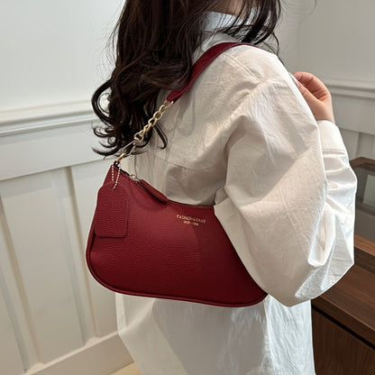 Casual Fashion Single Shoulder Crossbody Bag, Adjustable Shoulder Strap, Elegant Design Underarm Bag, Suitable for Casual, Commuting, And Daily Use, Perfect Gift for Women Returning to School, Party Handbag, Textured End