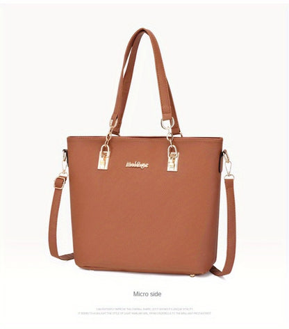 6pcs Retro Large Crossbody Bag with Adjustable Strap & Zipper Closure - Multi-Piece Bun Female Bag Set,/ Shoulder Purse Suitable for, Travel, Daily Use,Portable