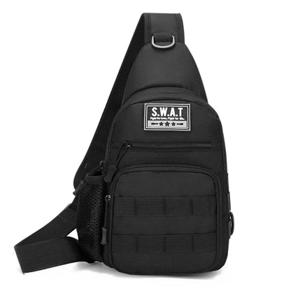 Men's Chest Bag with Adjustable Strap Men's Crossbody Canvas Shoulder Bag, Men's Backpack For Outdoor Travel Sport Crossbody Sling Backpack Fanny Pack