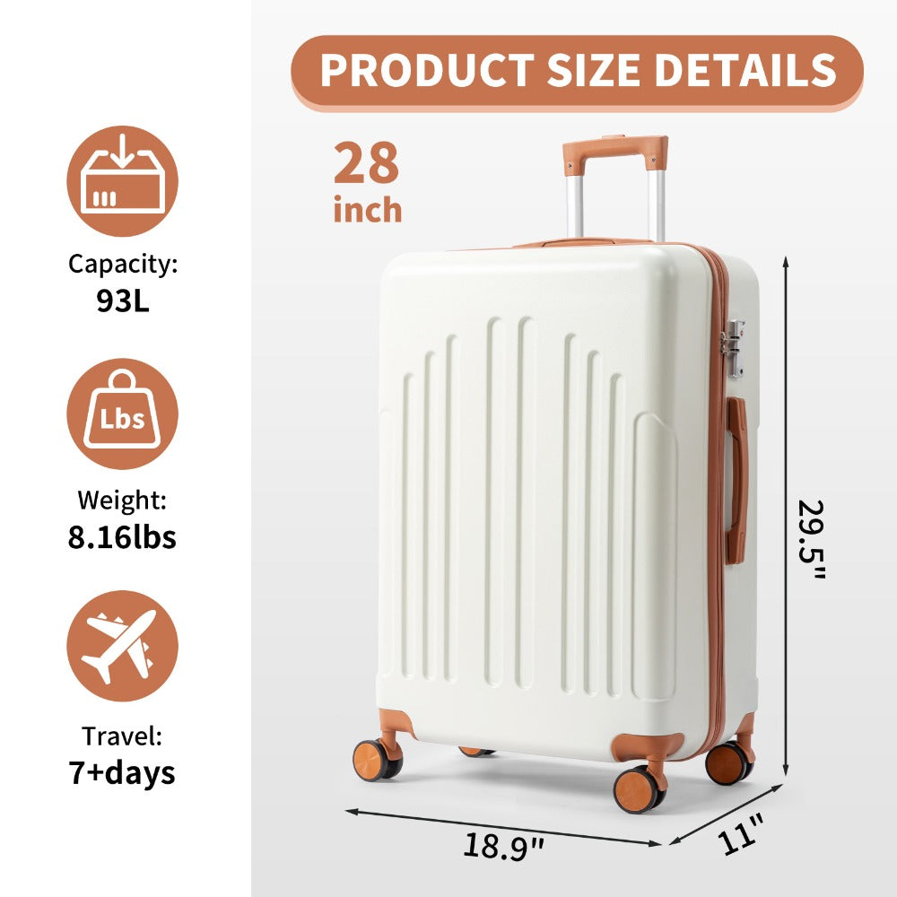 20/24/28 Inch Carry On Luggage, Airline Approved Hard Shell Carry On Suitcase with Wheels, TSA Approved Lock, Lightweight Hard Case Travel Luggage
