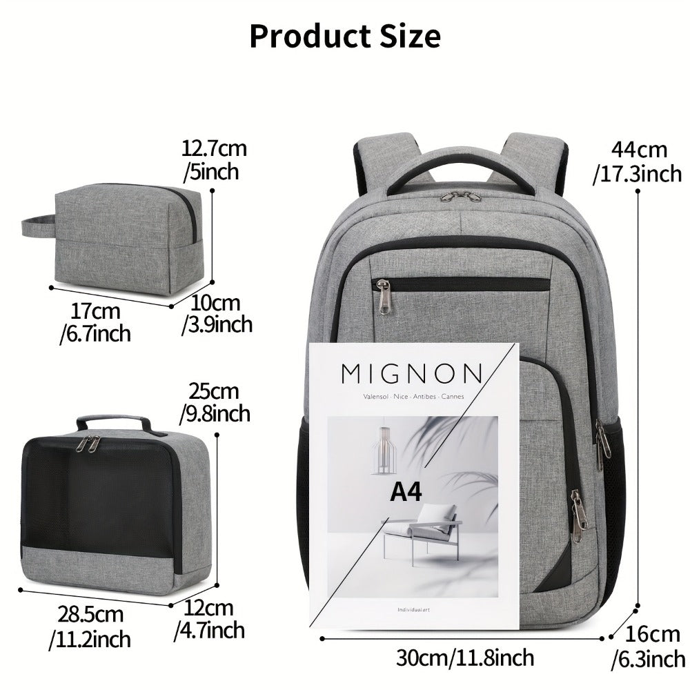 Laptop Backpack – 3 Pcs, 15.6 Inch, for Travel & Work | Bag Vero – detail view 5