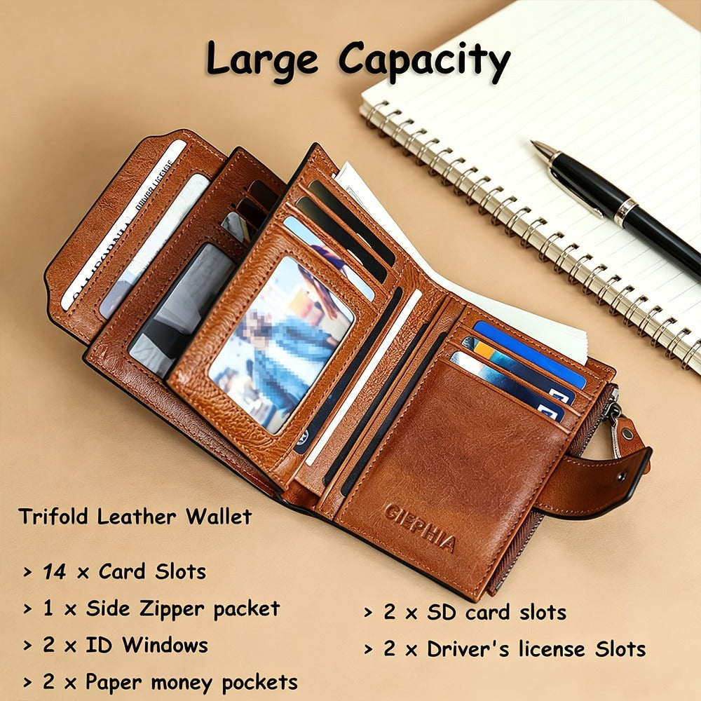 Men's Wallet – RFID Blocking, Card Slots Zipper Rfid Blocking | Bag Vero – detail view 13