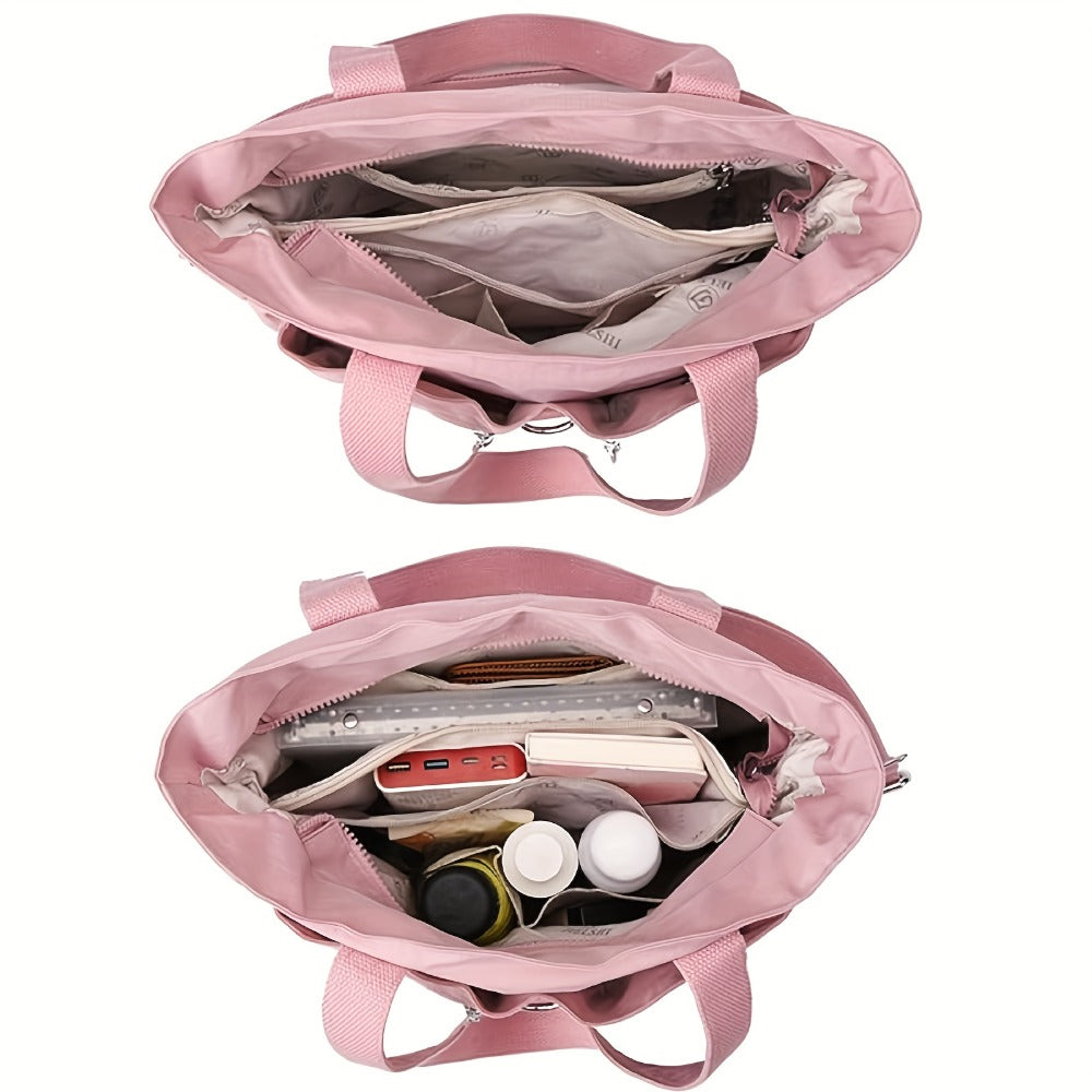New Style Casual Large Capacity Messenger Bag Commuter Shoulder Bag School Season Student Backpack Fashionable And Versatile, Travel Bag, Work Bag, Bags, Messenger Bag, Adjustable Strap, Casual Commuter Handbag, Simple Classic Casual Shoulder Bag