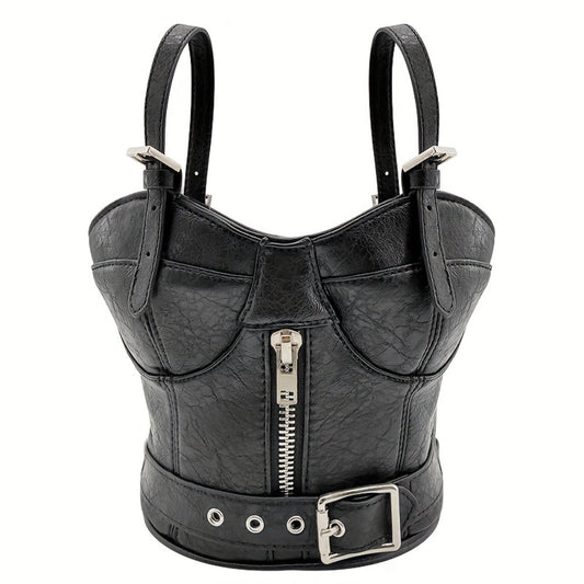 Hot Hot Bags in Europe And America, Fashion Trend Designer Catwalk Handbags, Dark Punk Zipper Bags, Creative Shape Small Bags, Hand-Carrying Coin Wallets, Factory Supplies, High Quality