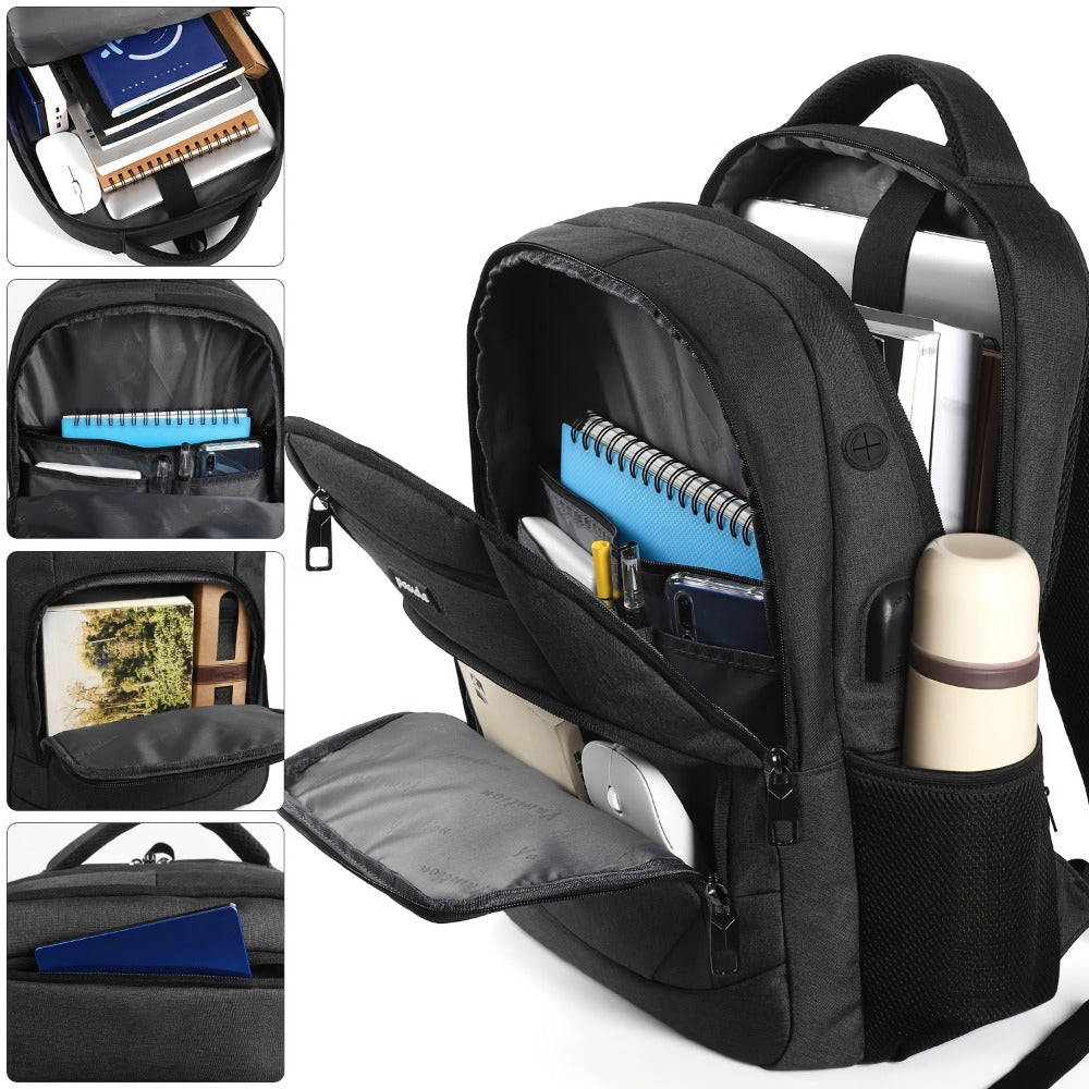 Laptop Backpack – 9 Colors, 15.6 Inch, USB Charging, for Travel & School | Bag Vero – detail view 10