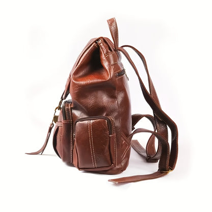 Retro Double Shoulder Bag Fashion Trend Hook Women'S Backpack Student School Bag Factory Wholesale Leisure Double Shoulder Back Women'S Bag