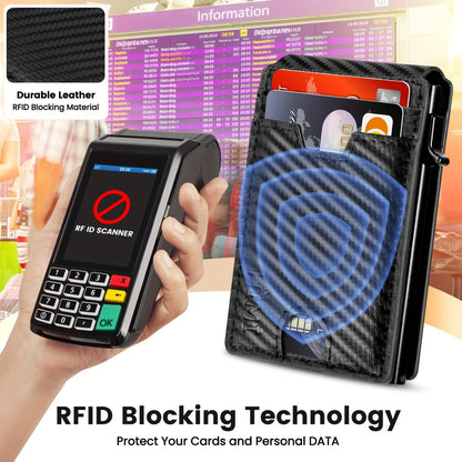 Men's Wallet – RFID Blocking, Aluminum Pop Up Card Holder | Bag Vero – detail view 10