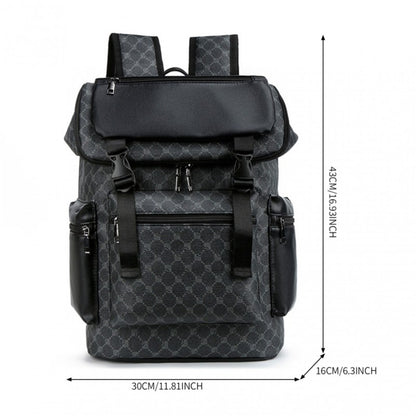 Large Capacity Laptop Computer Backpack for Men & Women, Multi-Compartment Travel Backpack for Work, Commuting, School, Black