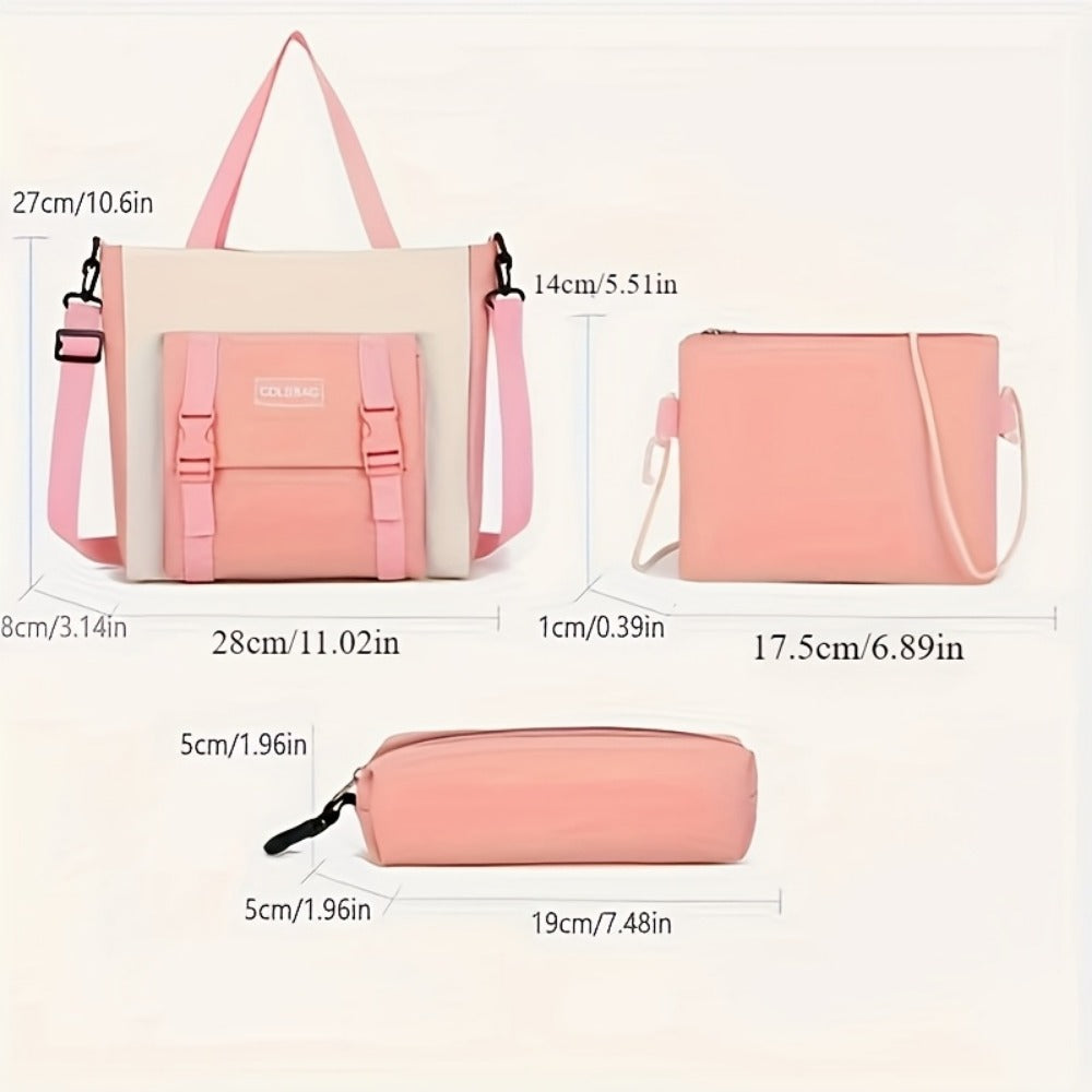 Travel Backpack – 4-Piece, Canvas, Large Capacity, for Travel & School | Bag Vero – detail view 11