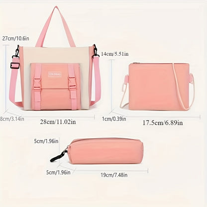 Travel Backpack – 4-Piece, Canvas, Large Capacity, for Travel & School | Bag Vero – detail view 11