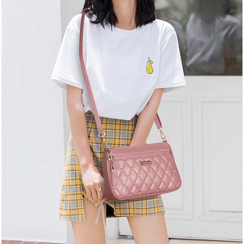 Crossbody Bag for Women – Large Capacity, Embroidered Solid Color Large Capacity | Bag Vero – detail view 9