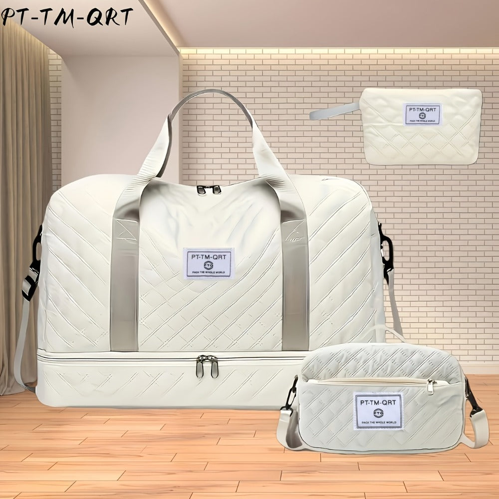 Fashionable Travel Bag, Large-Capacity Practical Handbag, Made of Durable And Wear-Resistant Fabric, Suitable for Travel And Gym, Stylish, Versatile, Lightweight, And Easy to Store