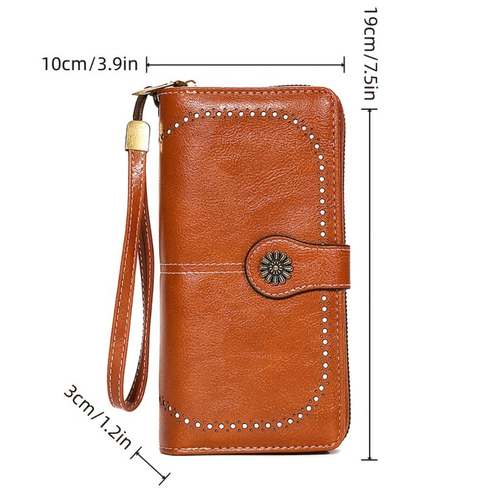 Women's Wallet – Sunflower Pattern Wristlet Card Slots | Bag Vero – detail view 5