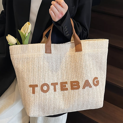 The Perfect Lily Women'S Woven Tote Bag Features a Sleek And Easy Design, Equipped with Sturdy Shoulder Straps And a Secure Closure. Crafted from a Roomy And Durable Material, It Is Ideal for Work, Travel