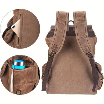 Laptop Backpack – Canvas, for Travel & Everyday Use | Bag Vero – detail view 11