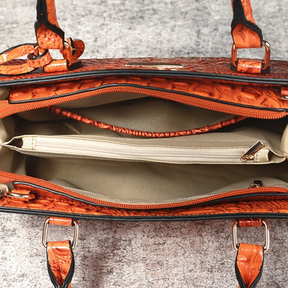 Crossbody Bag for Women – for Travel & Everyday Use, Alligator Print Luxury Zipper Party | Bag Vero – detail view 5